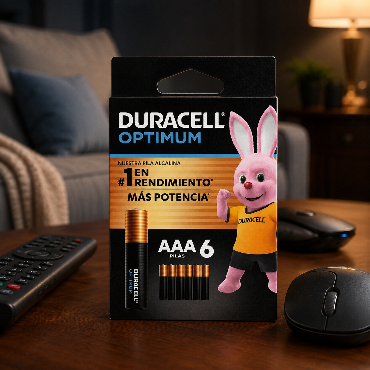 Pilas Duracell Optimum AAA 6 unidades alcalinas