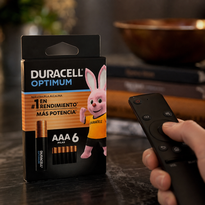 Pilas Duracell Optimum AAA 6 unidades alcalinas