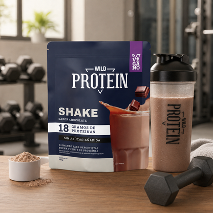 Shake Wild Protein Chocolate Vegano 350 g – presentación 350 g