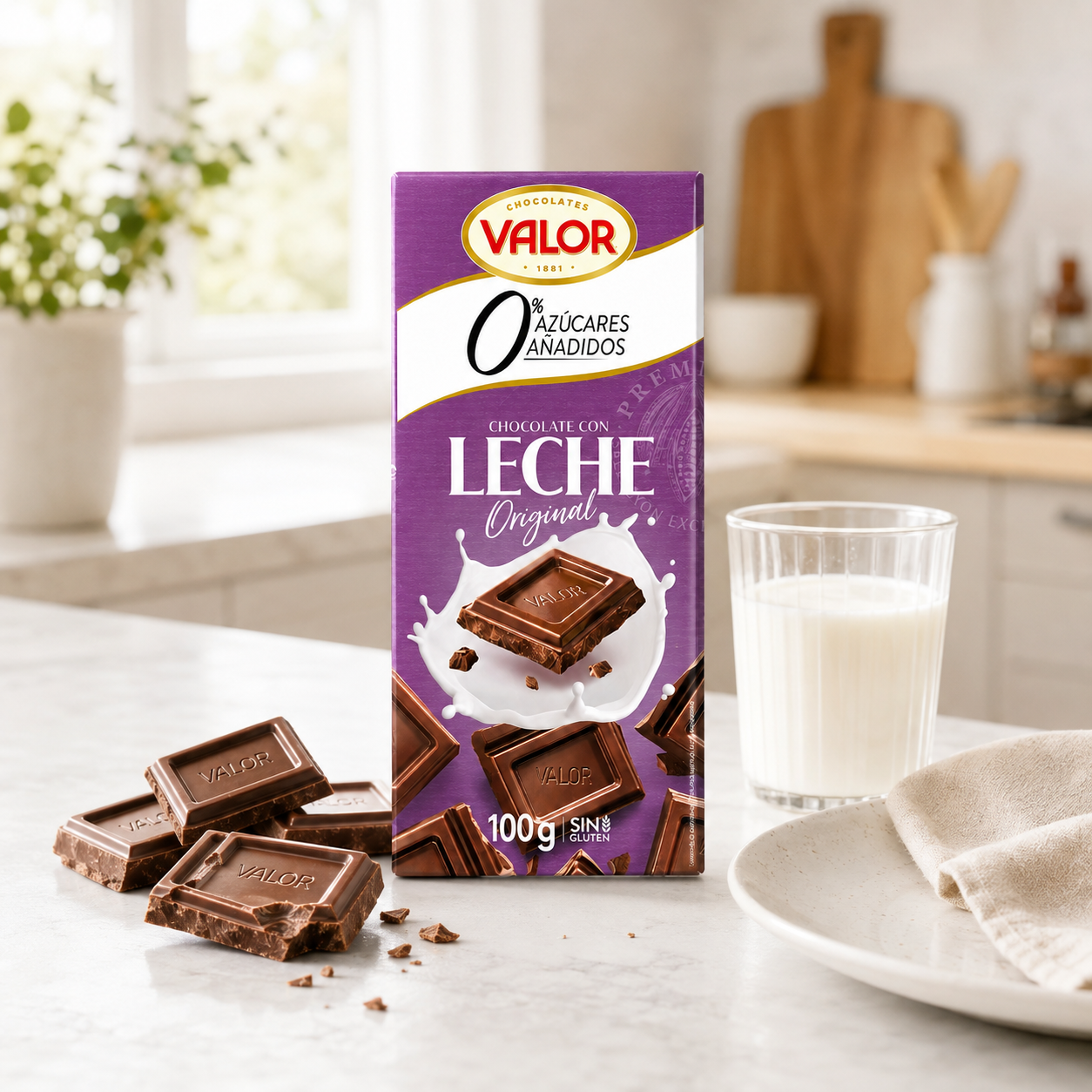 Chocolate Valor con Leche 100 g – detalle del producto