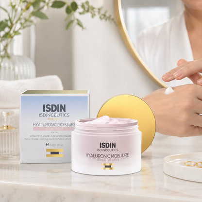 ISDIN Hyaluronic Moisture Sensitive Skin 50 g para cuidado facial diario