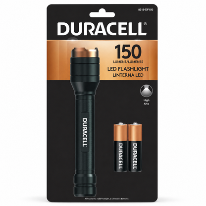 Linterna LED Duracell 150 lúmenes de aluminio 8319-DF150