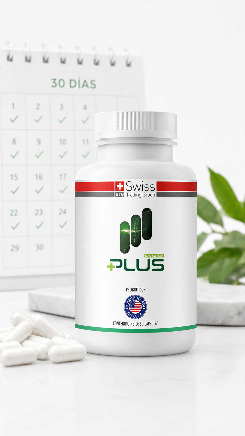 Bacterium Plus — Complejo Probiótico 60 Capsulas