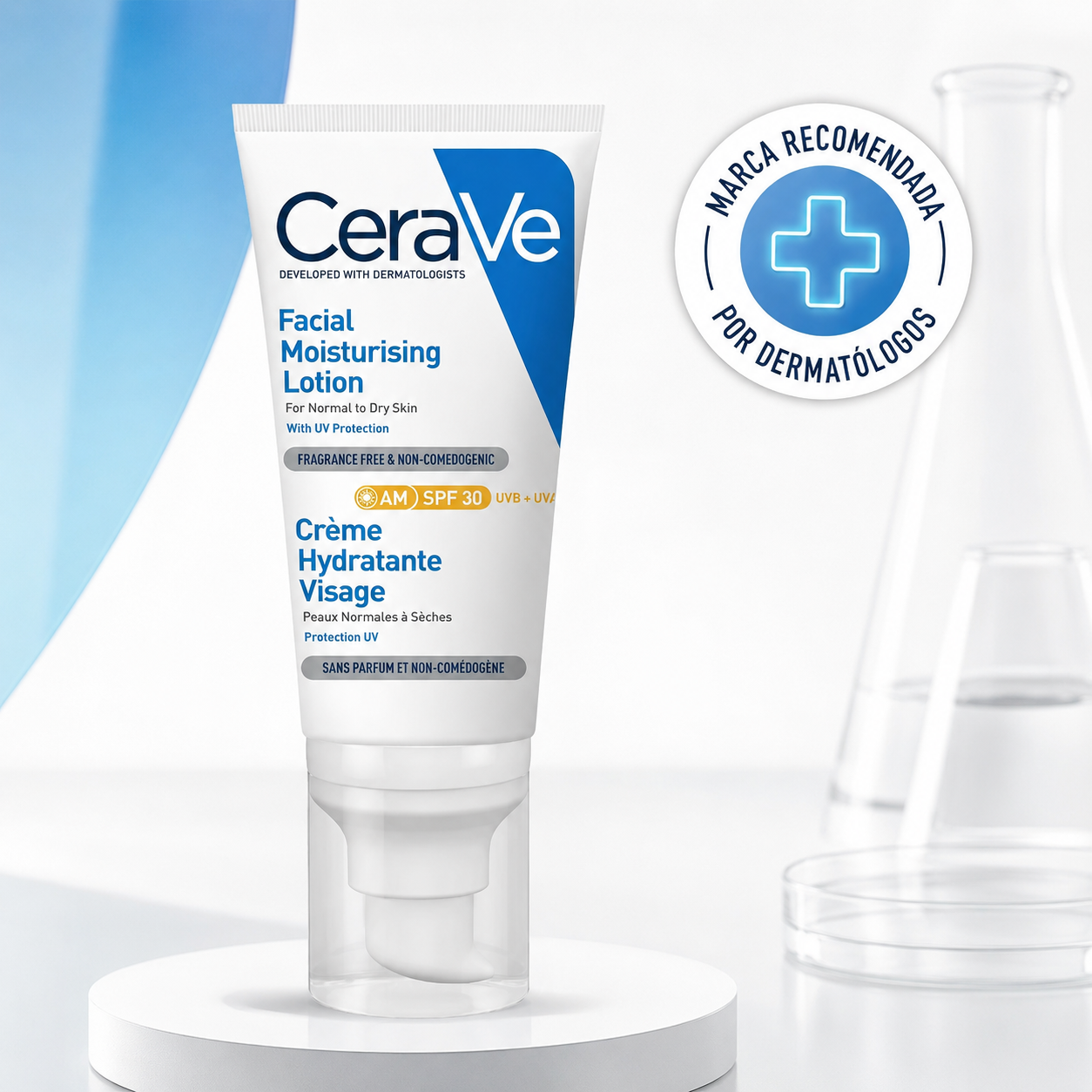 Loción Hidratante CeraVe FPS30 52ml para Piel Normal a Seca