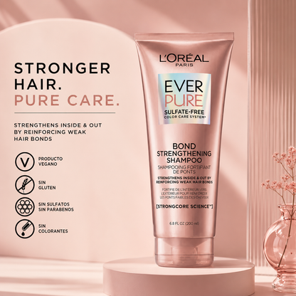 Shampoo Ever Pure Bond Strengthening 200ml para Cuidado Capilar