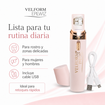 Depiladora Velform Epilwiz USB Rosa