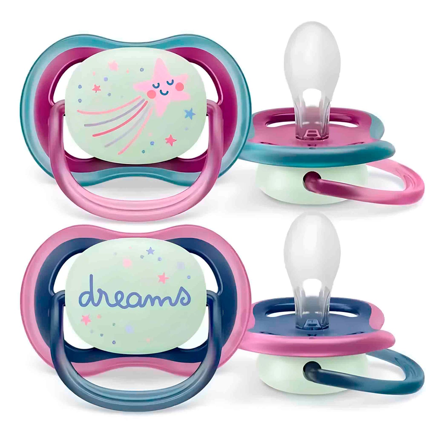 Chupete Philips Avent Ultra Air SCF376/14 Pack x2 (6–18 meses)