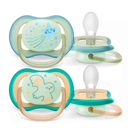 Chupete Ultra Air Night 0-6 Meses Avent SCF376/18 – Brilla en la Oscuridad