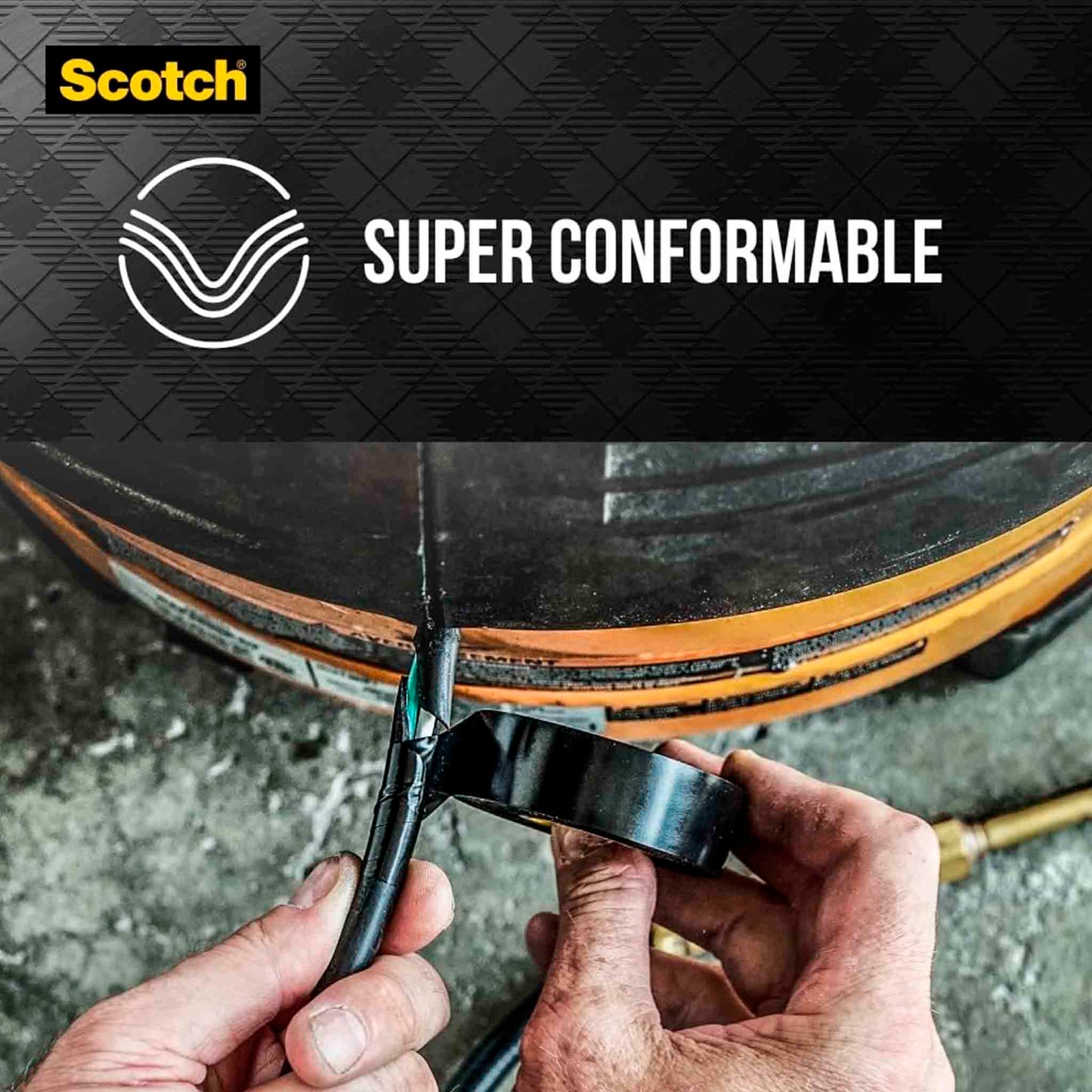 Scotch 3M Cinta Eléctrica De Vinilo Super 33+ Profesional Con Dispensador