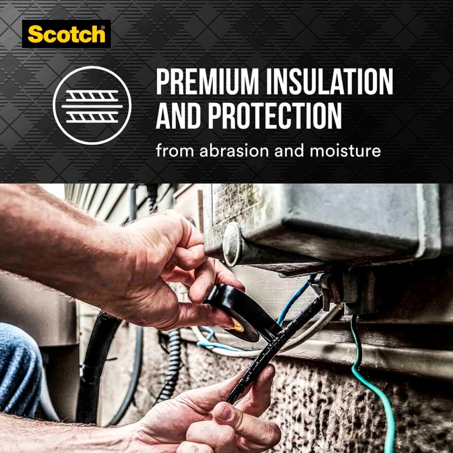 Scotch 3M Cinta Eléctrica De Vinilo Super 33+ Profesional Con Dispensador