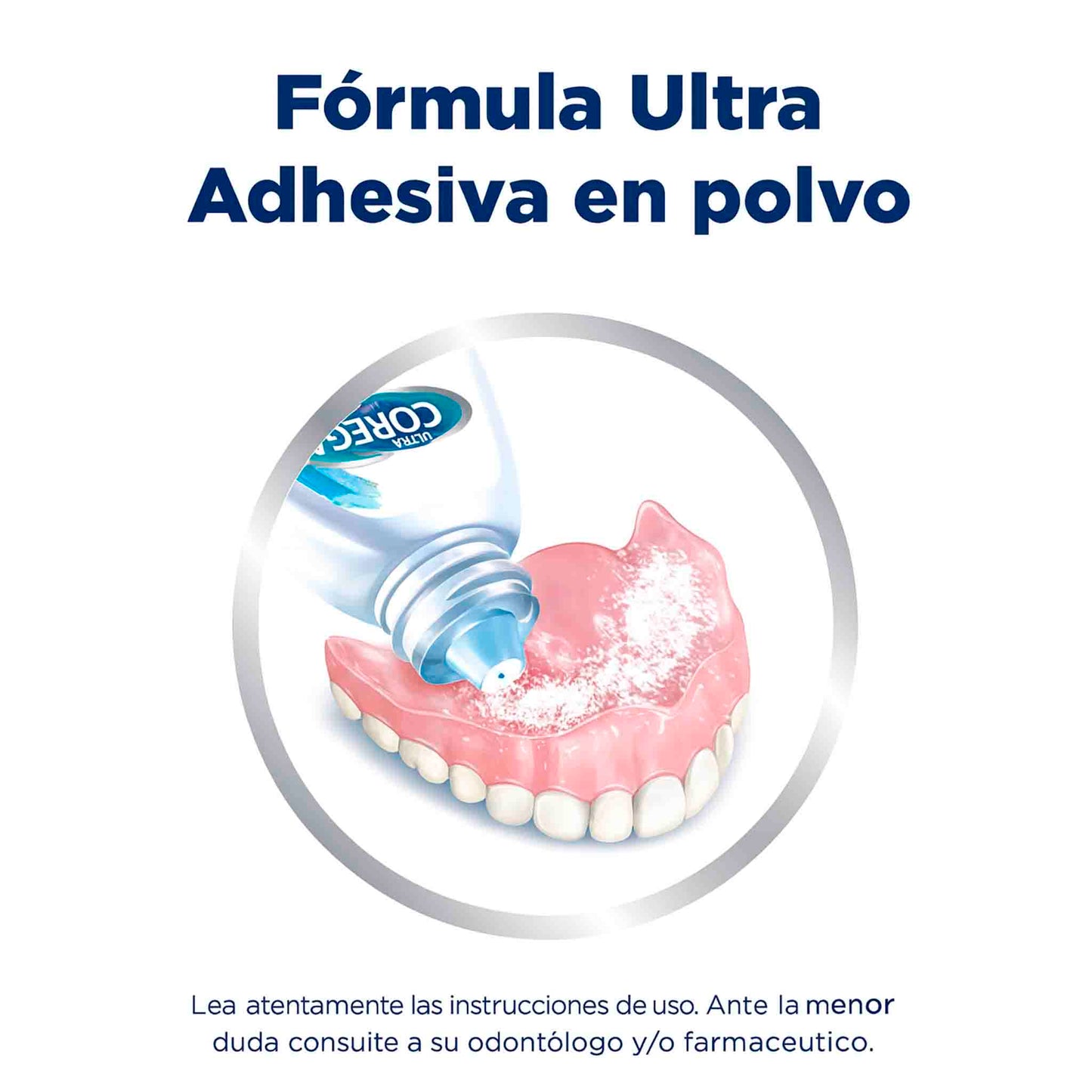Corega Ultra Polvo Fijador 22g fijación fuerte para prótesis