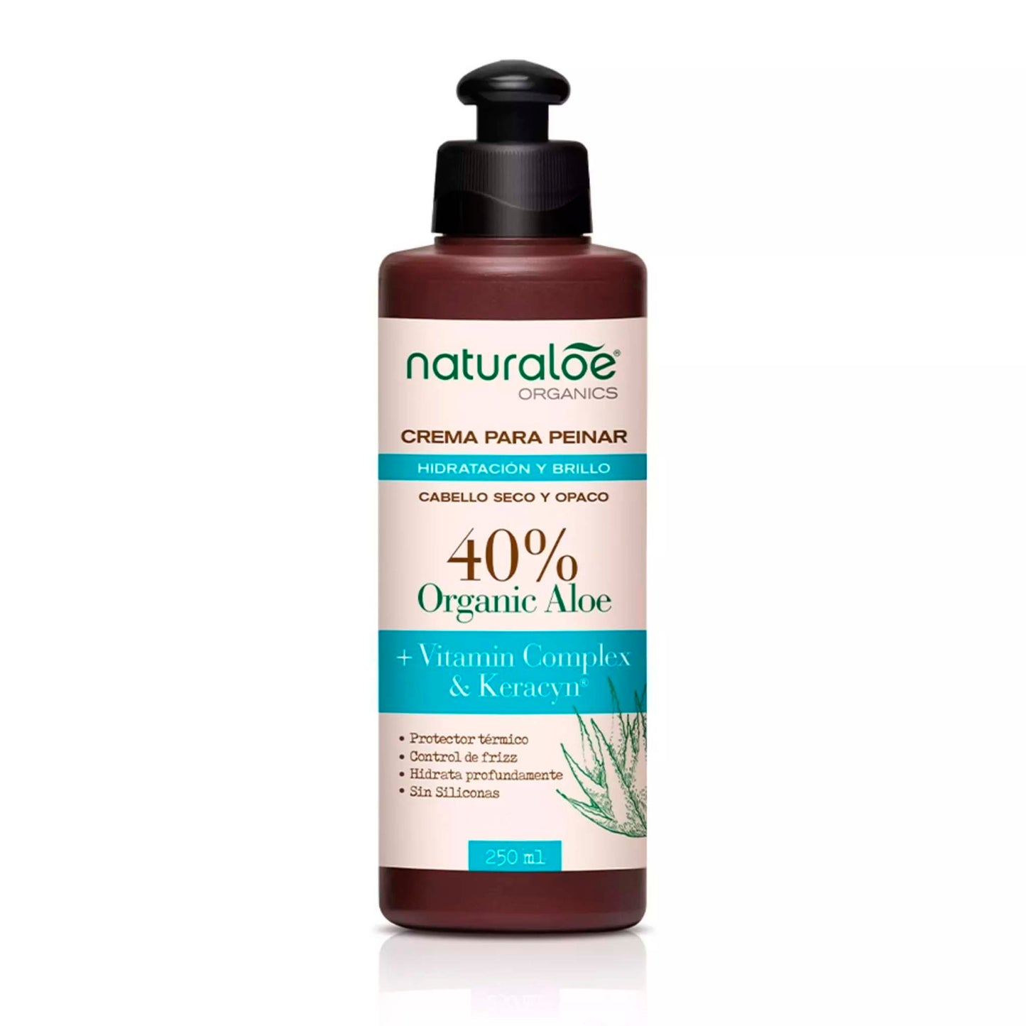 Crema de Peinar Naturaloe 250 ml – Hidratación & Brillo con Aloe Vera Orgánico NATURALOE- Dermocosmetica_belleza_online