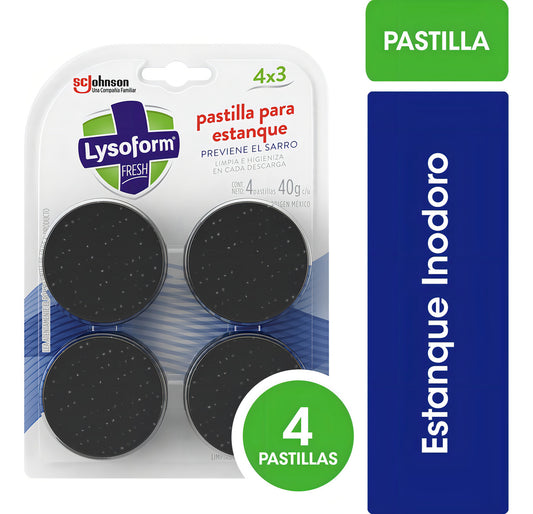 Lysoform Pastilla Para Estanque Inodoro 4 Un