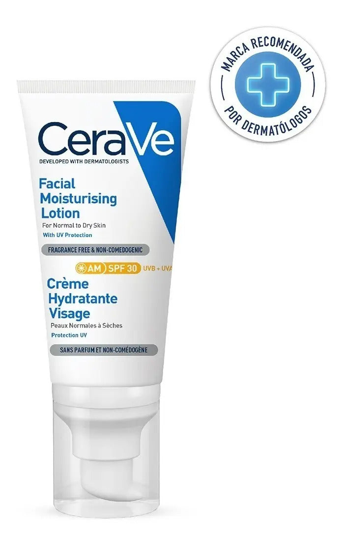 Loción Hidratante CeraVe FPS30 52ml para Piel Normal a Seca