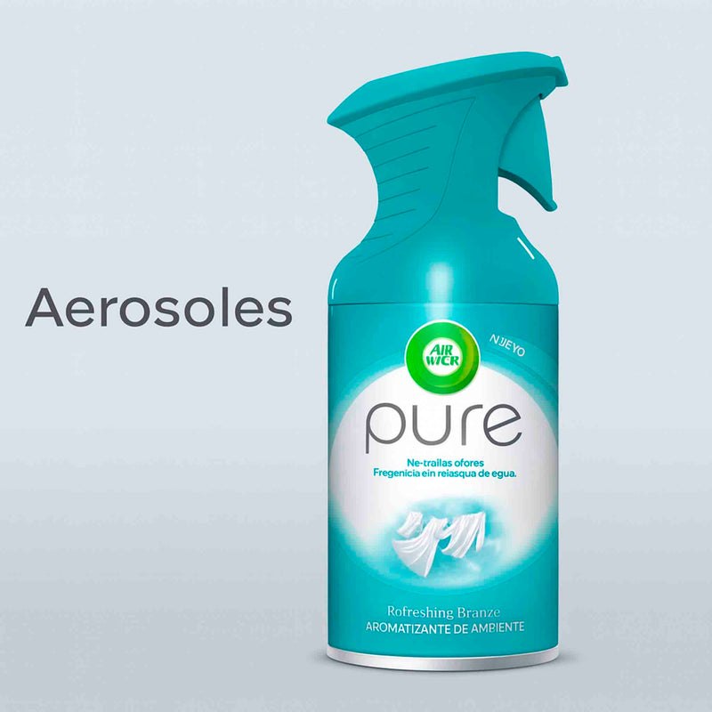 Desodorante Ambiental Air Wick Pure Aerosol 250ml  –  Brisa Refrescante