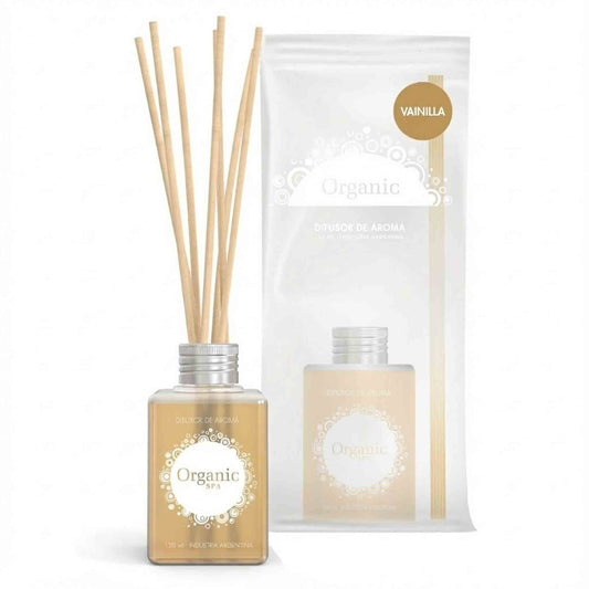 Difusor De Ambiente Organic Spa Vainilla 120 ml + Varillas