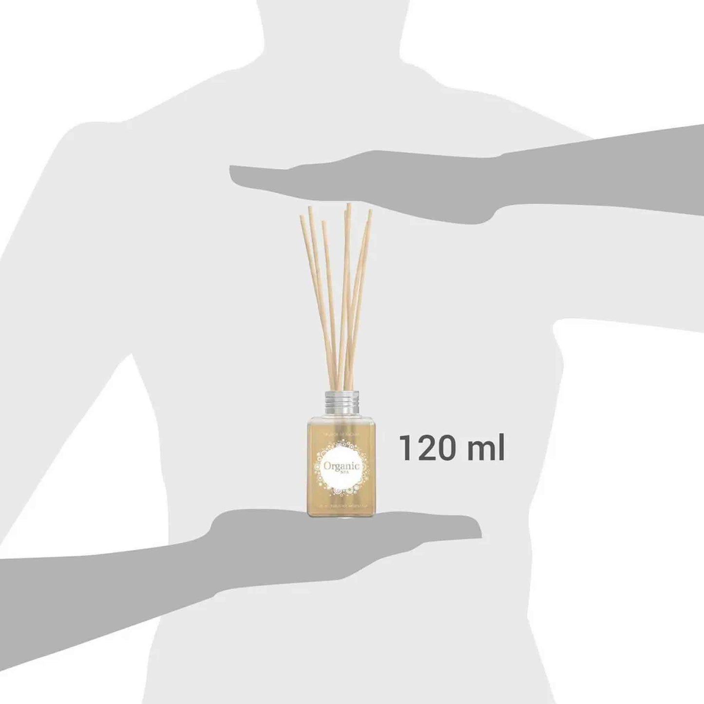Difusor De Ambiente Organic Spa Vainilla 120 ml + Varillas