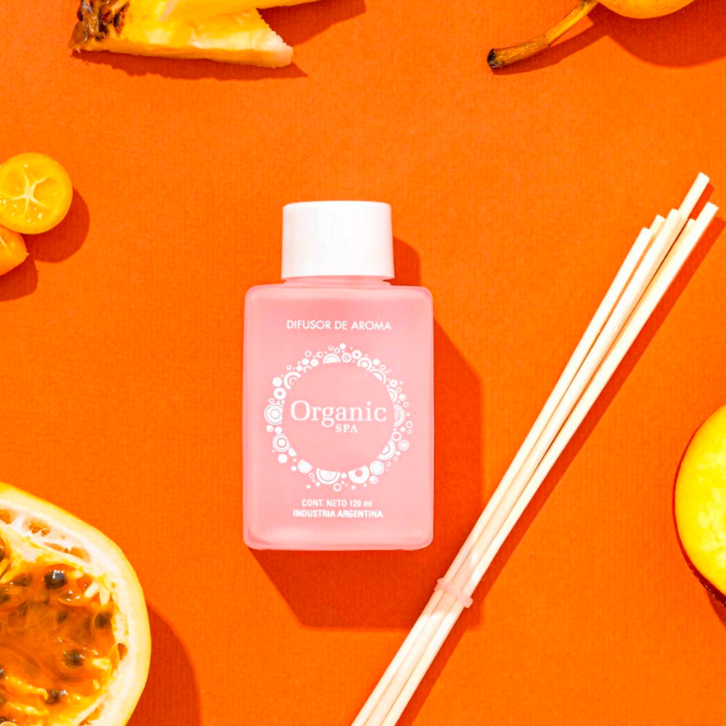 Repuesto Organic Spa Difusor 350 ml Maracuyá + Varillas de Bambú – Aromaterapia Frutal y Natural para Tu Hogar ORGANIC SPA- Dermocosmetica_belleza_online