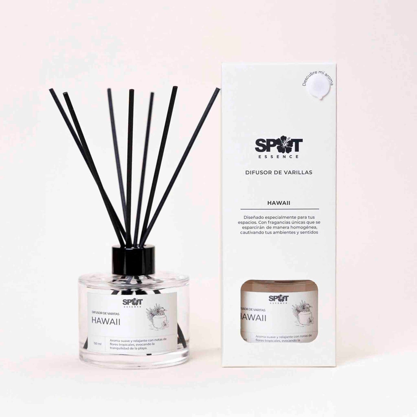 Difusor de Varillas Spot Essence Hawaii 150 ml – Aromaterapia Natural para tu Hogar SPOT ESSENCE- Dermocosmetica_belleza_online