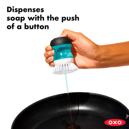 Cepillo Tipo Virutilla Oxo Con Dispensador Soap Con Base OXO- Dermocosmetica_belleza_online