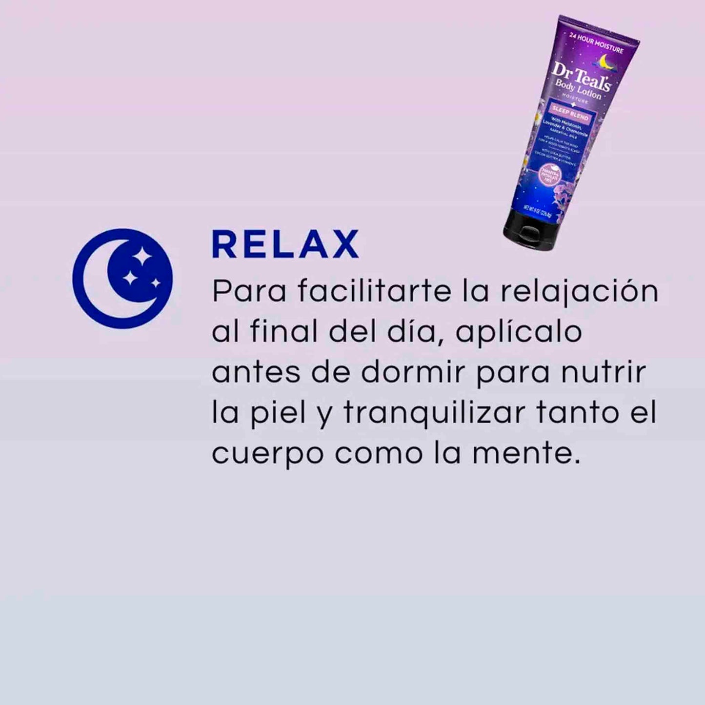 Dr Teal’s Body Lotion Melatonina 226.8 g Hidratación Nocturna