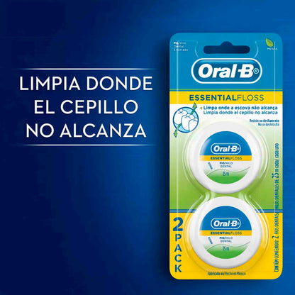 Duo Pack Oral-b Essential Floss Hilo Dental 25m