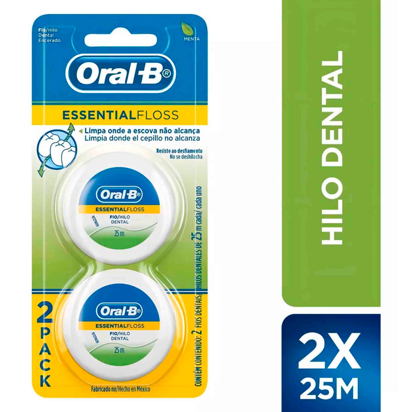 Duo Pack Oral-b Essential Floss Hilo Dental 25m