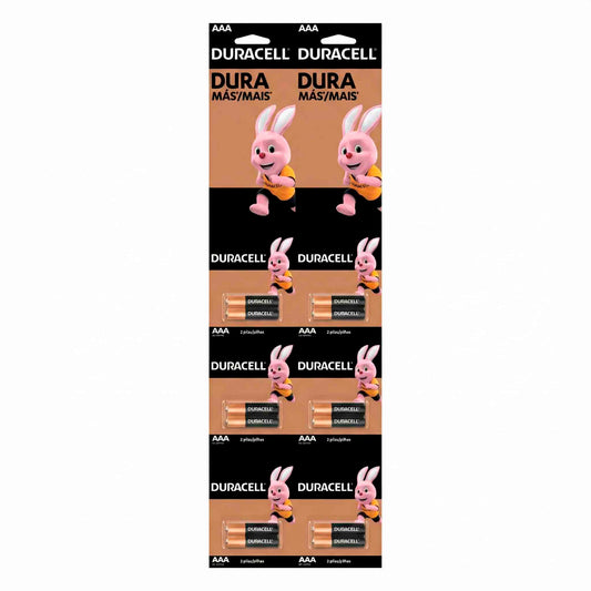Duracell Pila Alcalina AAA Pack 12 Unidades Display