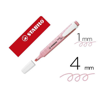Marcador Resaltador Stabilo Swing Cool Pastel Pink Blush 126/8 Stabilo- Dermocosmetica_belleza_online