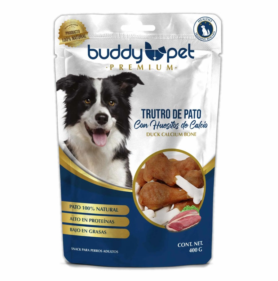 Snack Perro Truto De Pato Con Huesito Buddy Pet 400Gr. Buddy Pet- Dermocosmetica_belleza_online