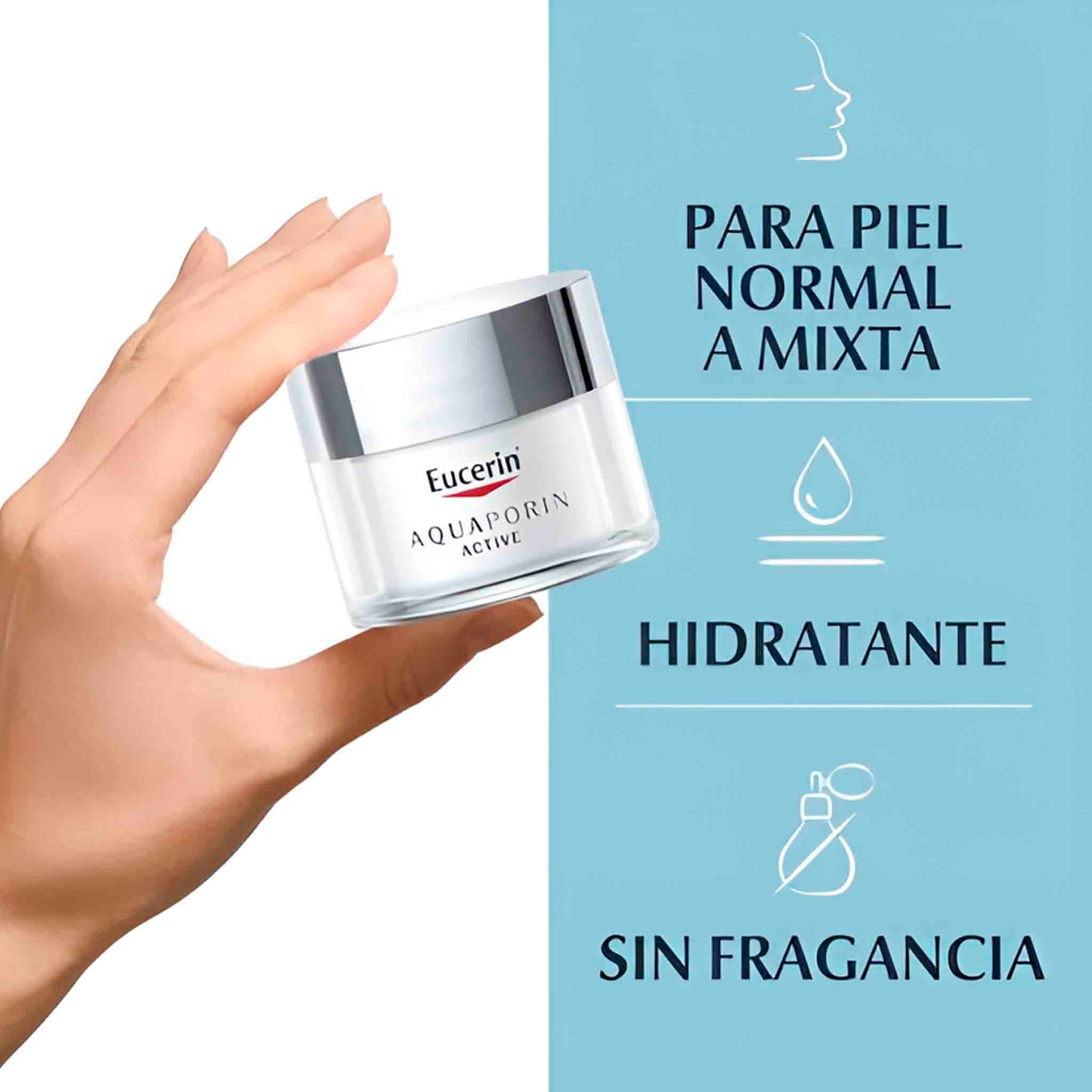 Eucerin Aquaporin Active 50ml Hidratación Piel Normal–Mixta