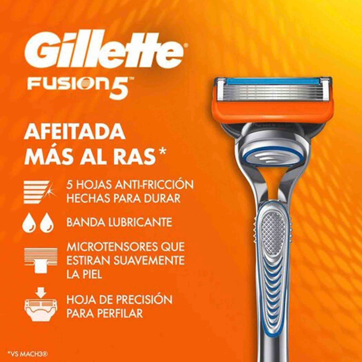 Gillette Repuestos De Afeitar Fusion5 4 unidades