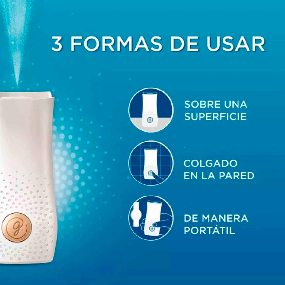 Pack Glade Toque con 3 repuestos aromatizantes TrueScent en aromas lavanda, flores tropicales y limón.