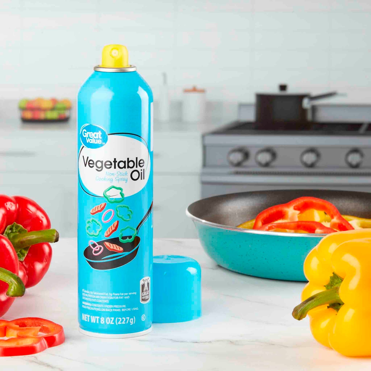 Aceite Vegetal En Spray Great Value 227gr.