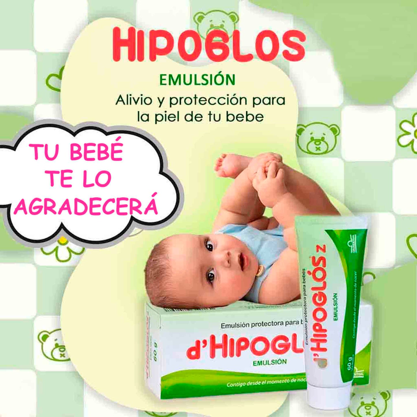 D’Hipoglos Bebé 120 g | Protección para Coceduras del Pañal