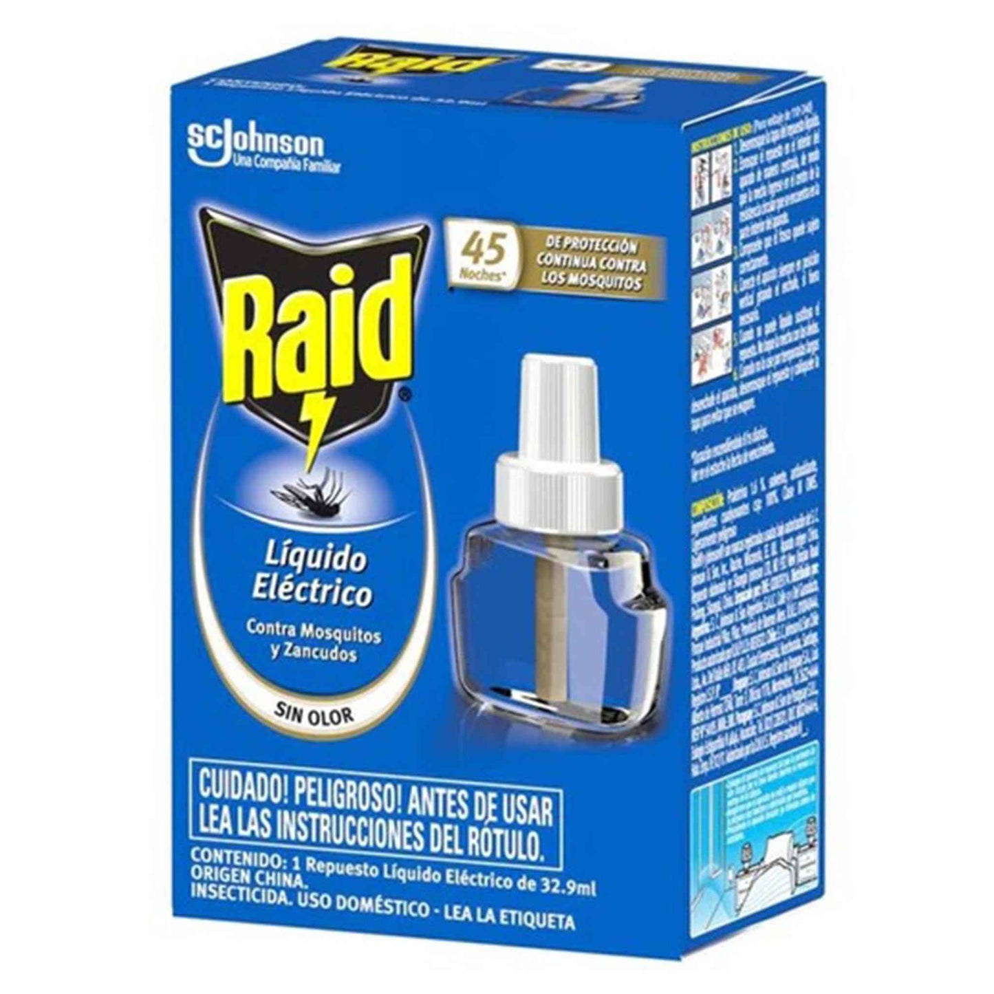 Raid Líquido Eléctrico Repuesto Contra Mosquitos – Protección por 45 Noches Raid- Dermocosmetica_belleza_online