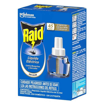 Raid Líquido Eléctrico Repuesto Contra Mosquitos – Protección por 45 Noches Raid- Dermocosmetica_belleza_online