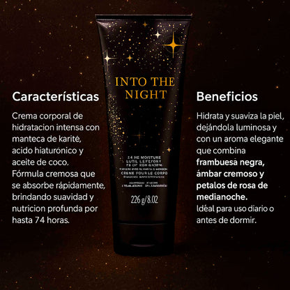 Into the Night Body Cream 226g Hidratación y Aroma Elegante