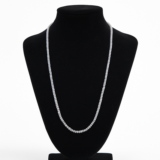 Collar Azul Cristal en Plata 925 – 62 cm / 5,70 g IMAGEN FUTURA- Dermocosmetica_belleza_online