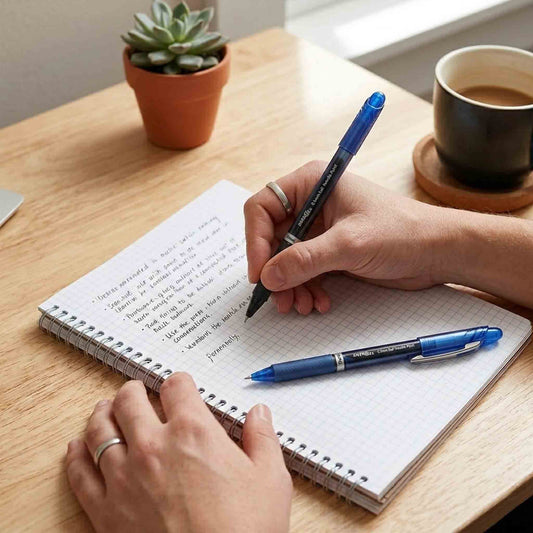 Lapices Gel Pentel Energel 0.5 mm Azul y Negro Set 2 Unidades