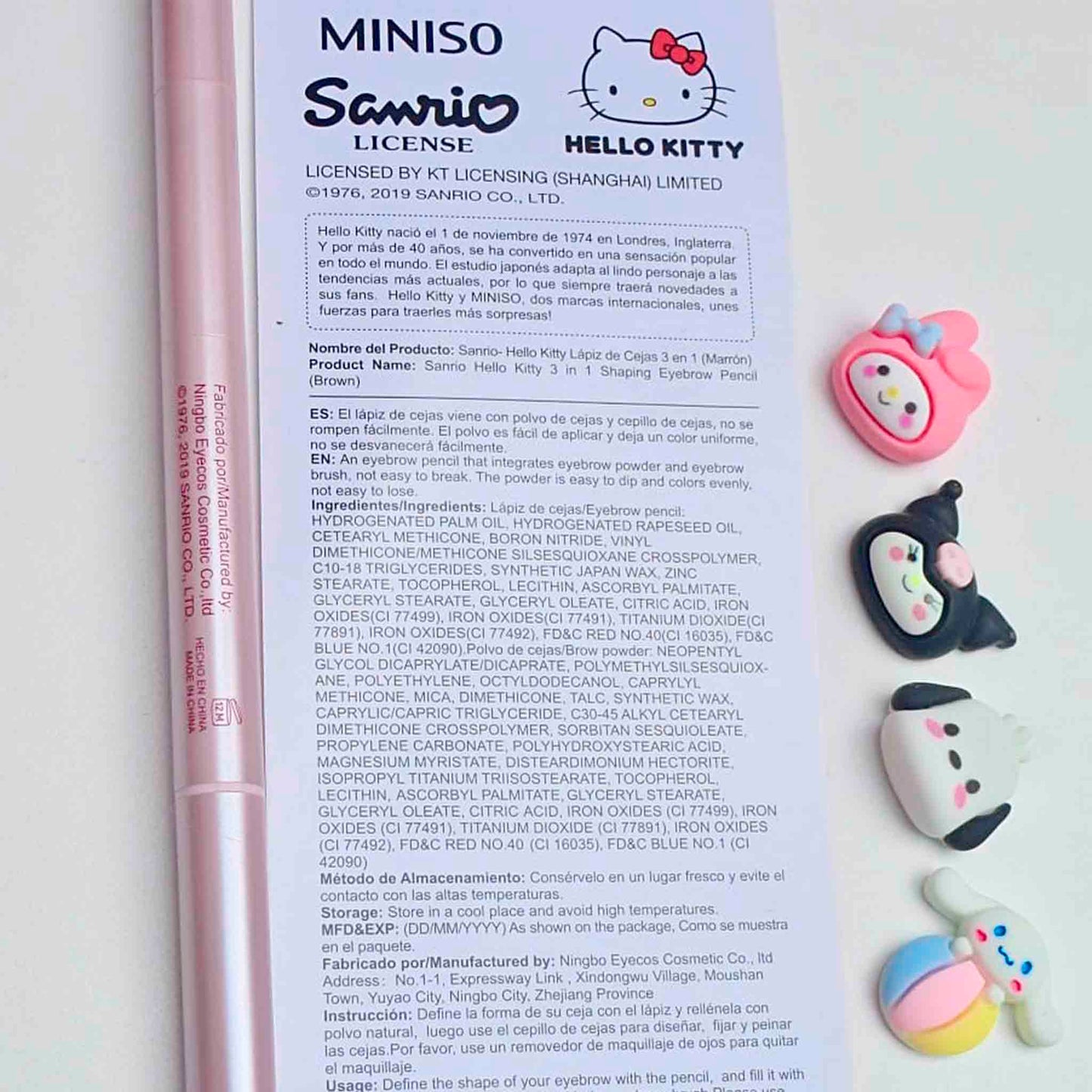 Lápiz de Cejas Hello Kitty 3-en-1 Definición y Peinado