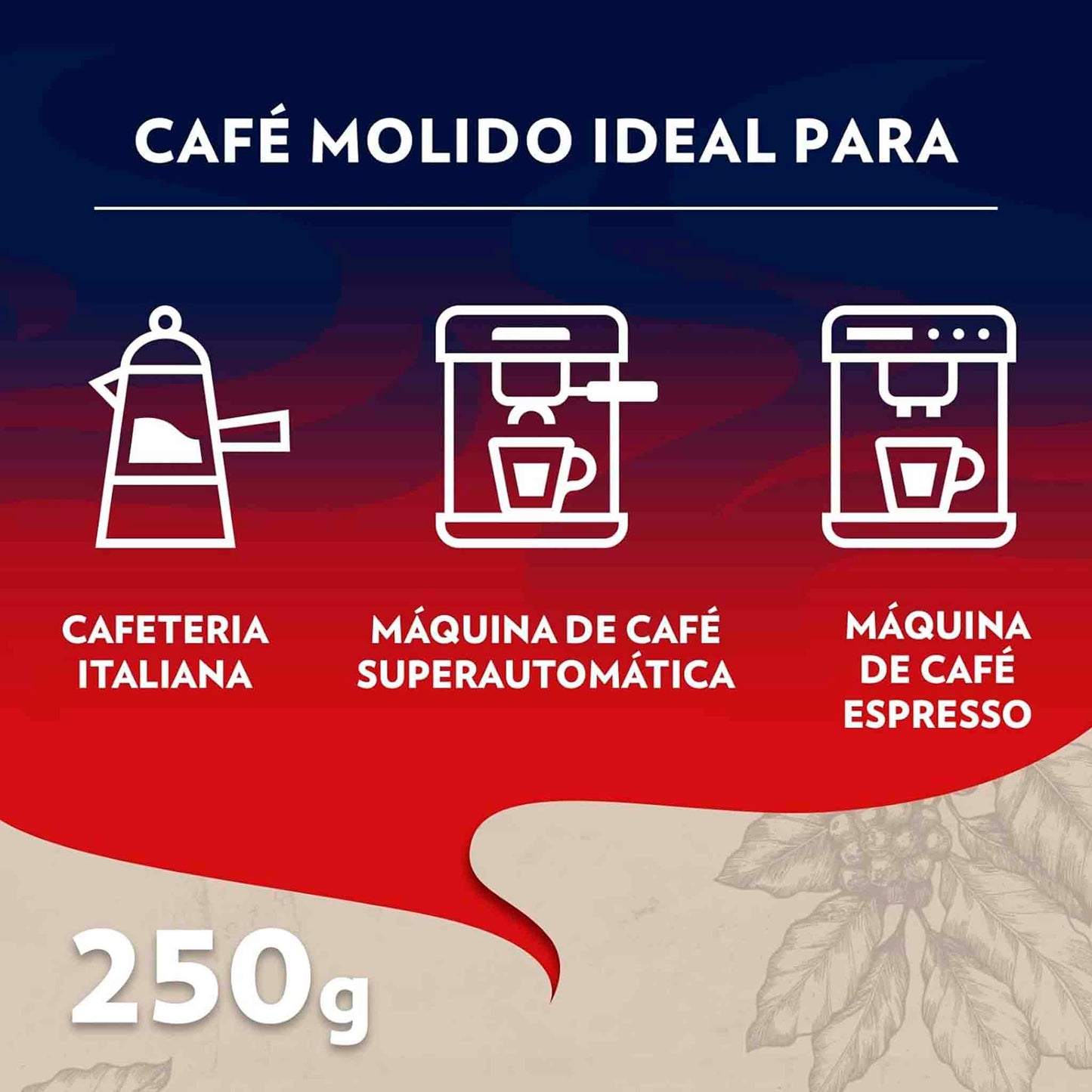 Lavazza Café Crema e Gusto 250 g – Grano Molido