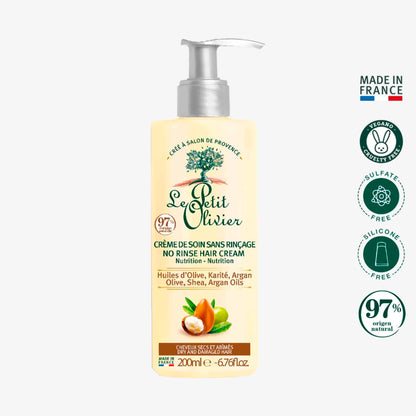 Le Petit Olivier Crema De Peinar Para Cabello Dañado 200 ml | Oliva, Karité y Argán