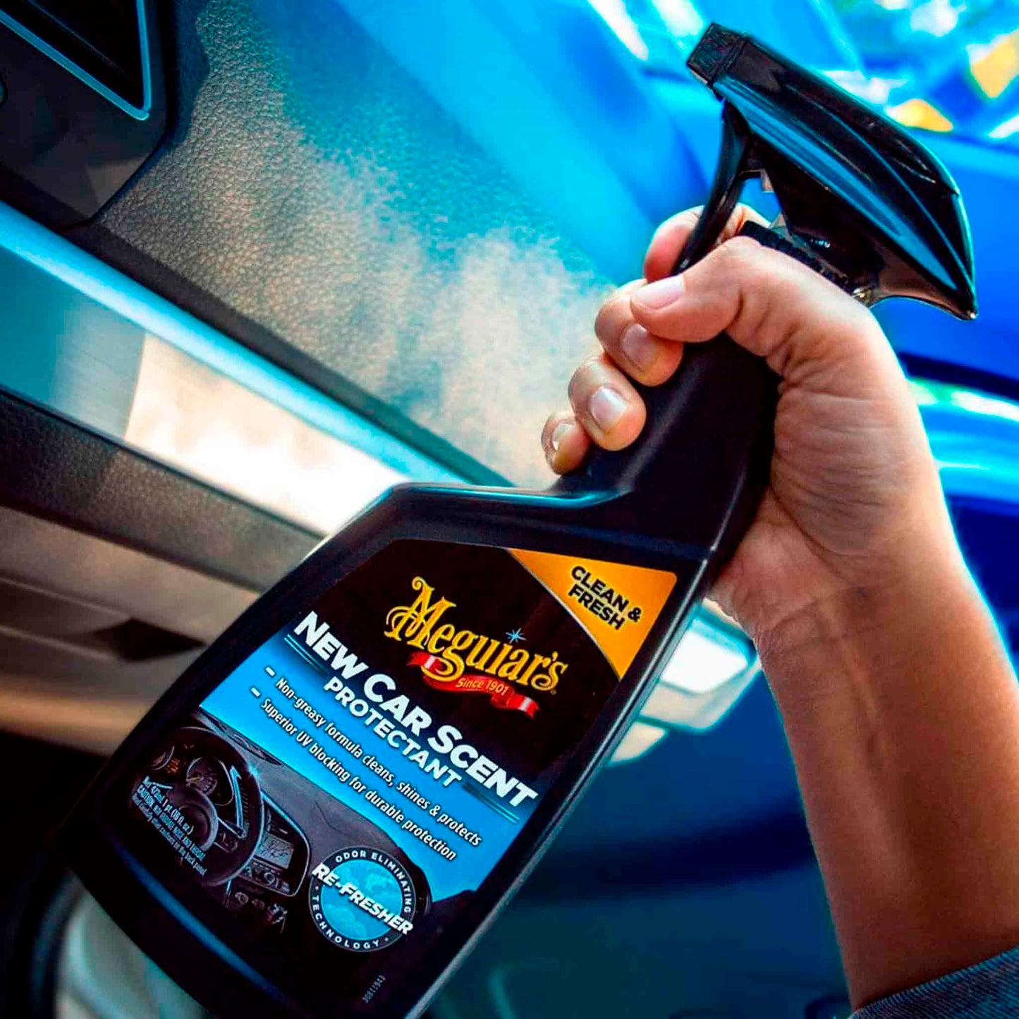 Meguiars New Car Scent Protectant Spray 473 ml – Acondicionador de Interior