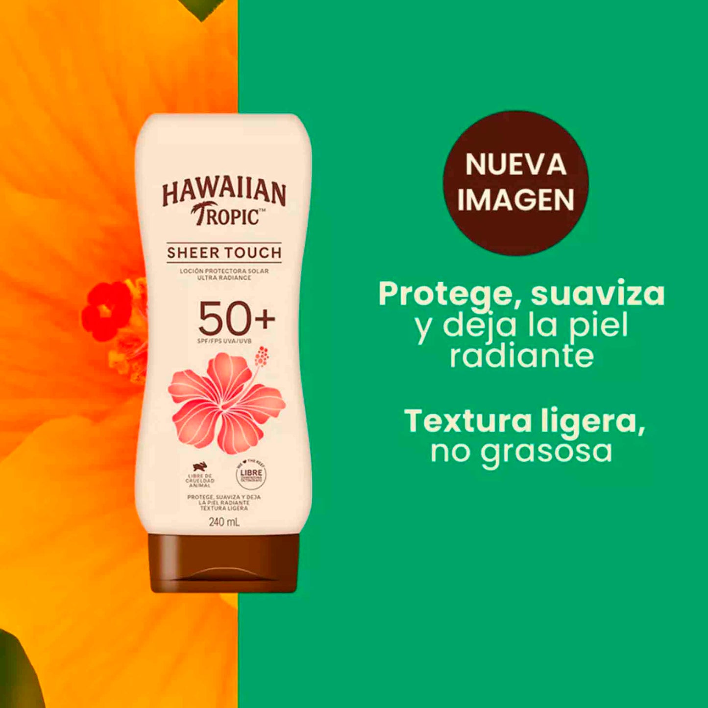 Protector Solar Hawaiian Tropic Sheer Touch FPS 50 – 240 ml