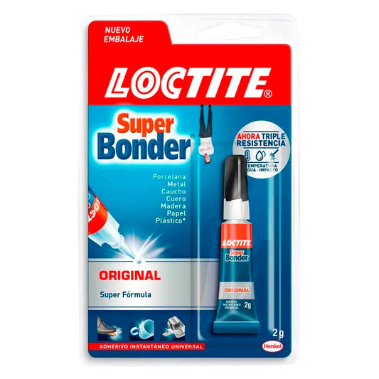 Loctite Super Bonder Original 2 g – Adhesivo Instantáneo Fuerte