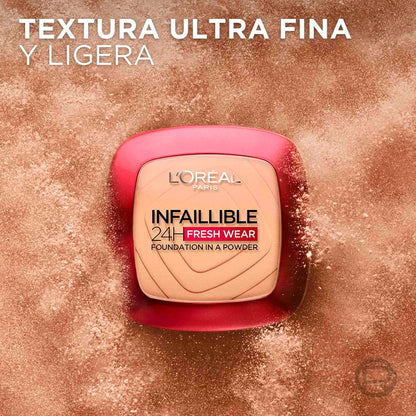Loreal Infaillible 24H Fresh Wear Polvo Compacto Cobertura Total