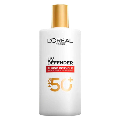 L'Oréal París UV Defender Fluido Invisible FPS50+ | Protector Solar Diario