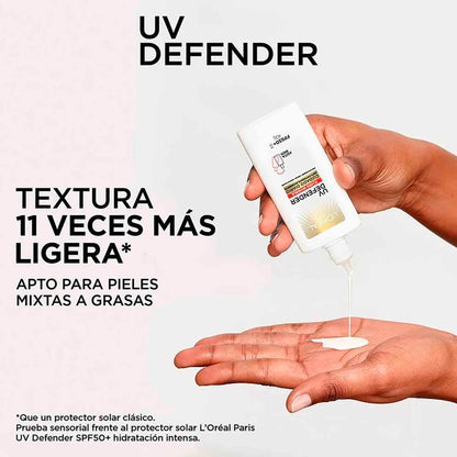L'Oréal París UV Defender Fluido Invisible FPS50+ | Protector Solar Diario