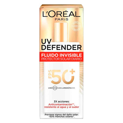 L'Oréal París UV Defender Fluido Invisible FPS50+ | Protector Solar Diario
